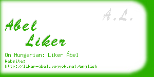 abel liker business card